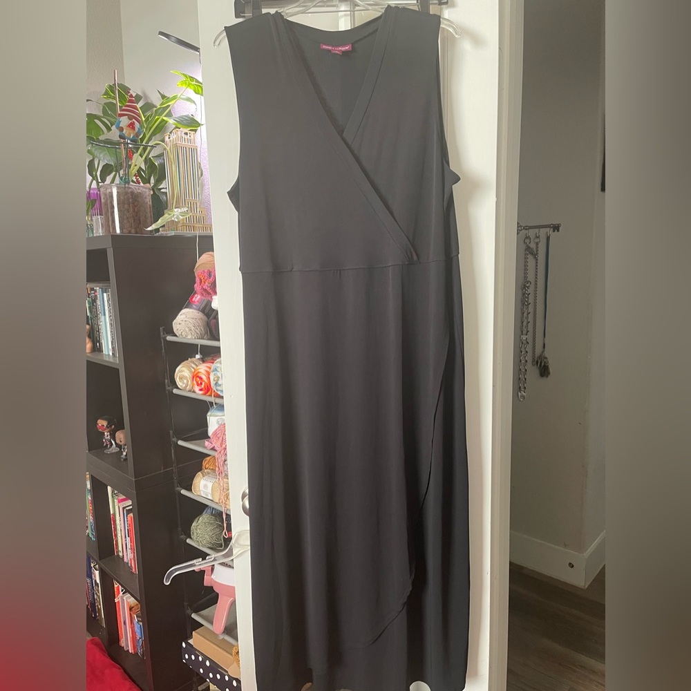 Plus Size Faux Wrap Dress